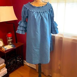 Fun Whimsical Denim Dress (Eighty- Eight brand)